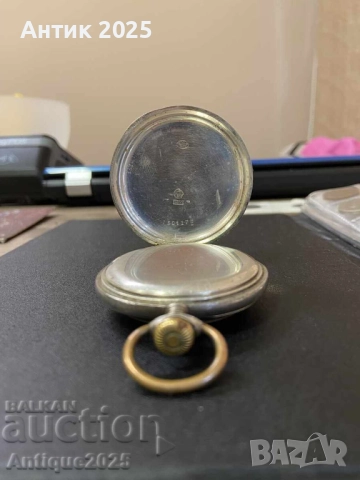 Антикварен джобен часовник с Железен кръст и герба на Прусия, снимка 5 - Антикварни и старинни предмети - 51452986