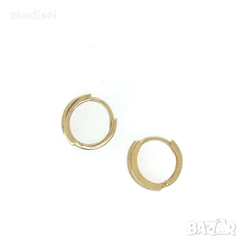 Златни обеци 2,69гр.14кр. проба:585 модел:26641-3, снимка 2 - Обеци - 48156425