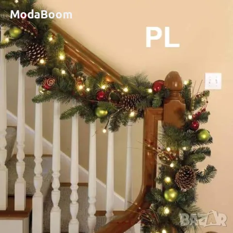 Луксозен гъст герлянд със заснежени връхчета  10м, снимка 4 - Други стоки за дома - 48042226