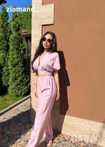 Летен комплект розов