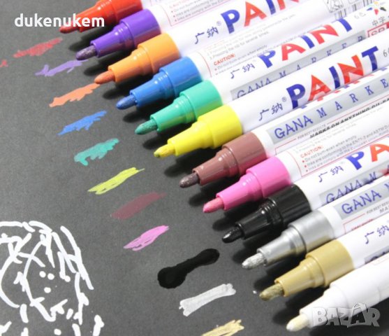 НОВИ! Перманенти маркери водоустойчиви различни цветове, снимка 3 - Ученически пособия, канцеларски материали - 39022151