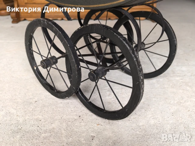 Антикварна количка за кукли, снимка 8 - Колекции - 51411227