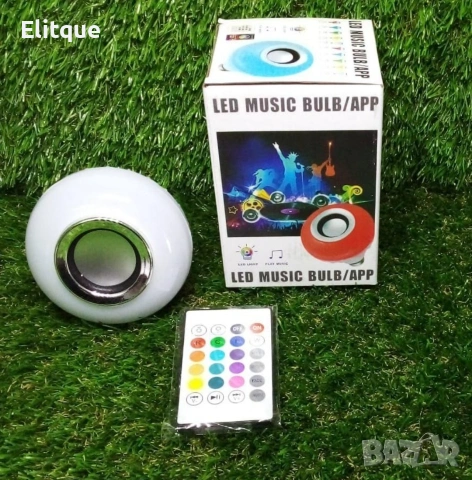 Цветна LED крушка с дистанционно управление – 16 цвята