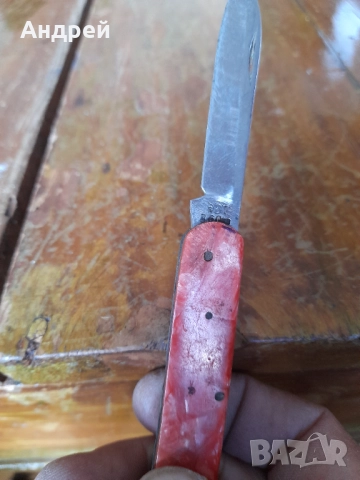 Стар джобен нож,ножче,ножка #135, снимка 5 - Други ценни предмети - 51850381