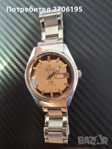 Мъжки автоматичен часовник Omax - 25 jewels , снимка 3 - Мъжки - 52511218