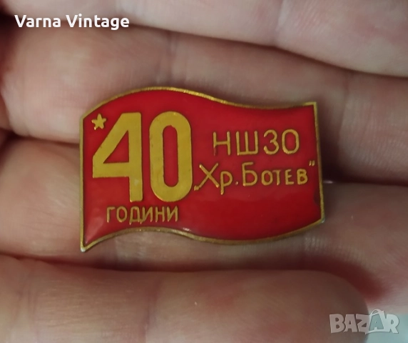 Значка 40 години НШЗО., снимка 3 - Колекции - 51634711