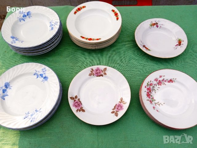 Български порцелан чинии 20 части