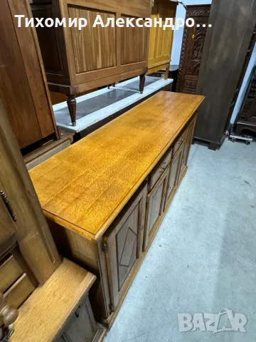 Контрабюфет от дъбов масив, снимка 10 - Шкафове - 48596567