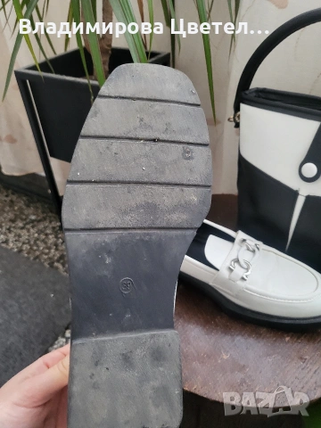 комплект обувки с чанта, някои са естествена кожа, снимка 12 - Дамски ежедневни обувки - 53653520