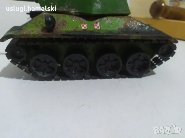 Стара ламаринена играчка/танк Rudy, снимка 4 - Антикварни и старинни предмети - 53036144