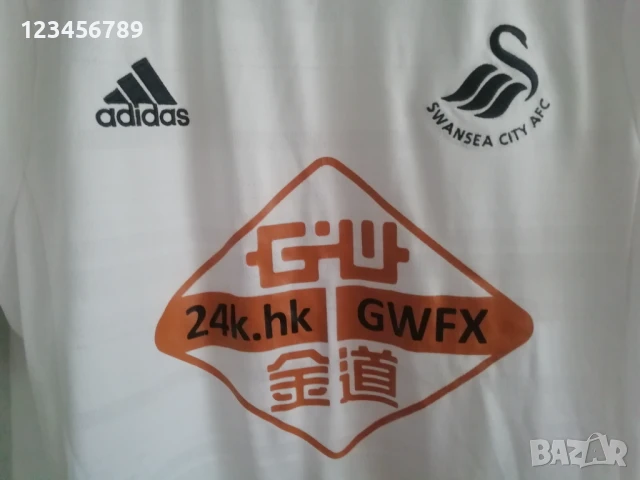 Swansea City Adidas Adizero оригинална тениска фланелка Суонзи размер L, снимка 5 - Тениски - 50869710