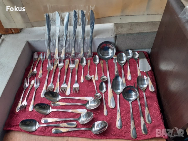 Луксозен комплект прибори Edelstahl Rostfrei - 40 части нови