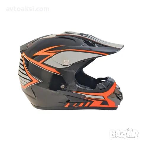 Каска Крос Мотор/Скутер/Бъги/Вело/АТВ два цвята, снимка 3 - Аксесоари и консумативи - 49484113