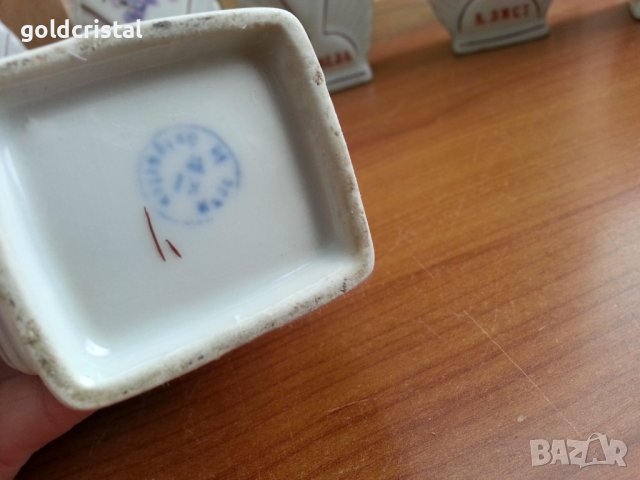 Стар български порцелан бурканчета , снимка 4 - Антикварни и старинни предмети - 39989862