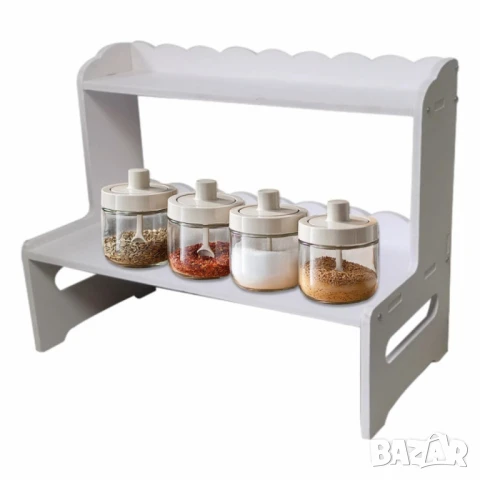 Двуслоен органайзер за плот – Идеален ред и стил във всяко пространство, снимка 4 - Други стоки за дома - 51063633