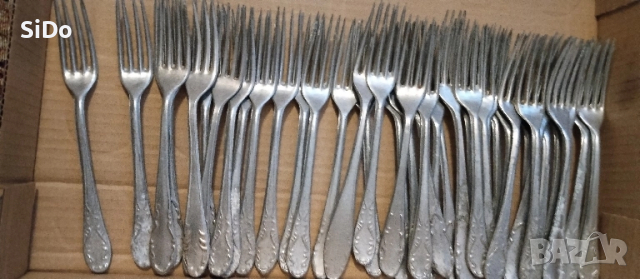 Лот алуминиеви 27 лъжици и 33 вилици, снимка 10 - Прибори за хранене, готвене и сервиране - 50846148