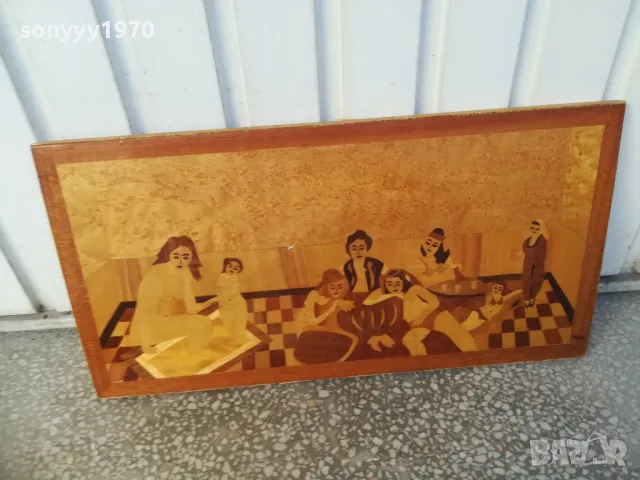 КАРТИНА ДЪРВО-ЕСТЕСТВЕН ФУРНИР 2710240737, снимка 4 - Антикварни и старинни предмети - 47731972