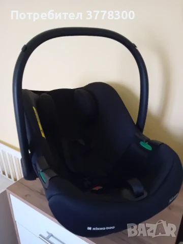 KIKKA BOO Стол за кола-кошница I-PRIME I-SIZE (45-87 cm) BLACK, снимка 2 - Столчета за кола и колело - 50498680