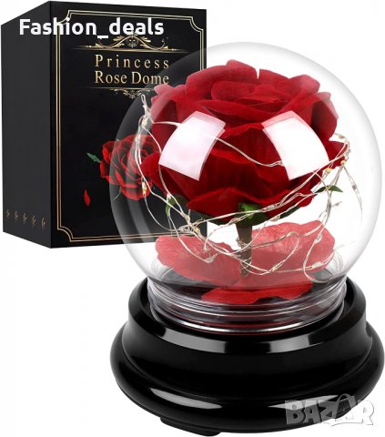 Нова роза с LED светлини с кутия Подарък за жена приятелка гадже Годишнина