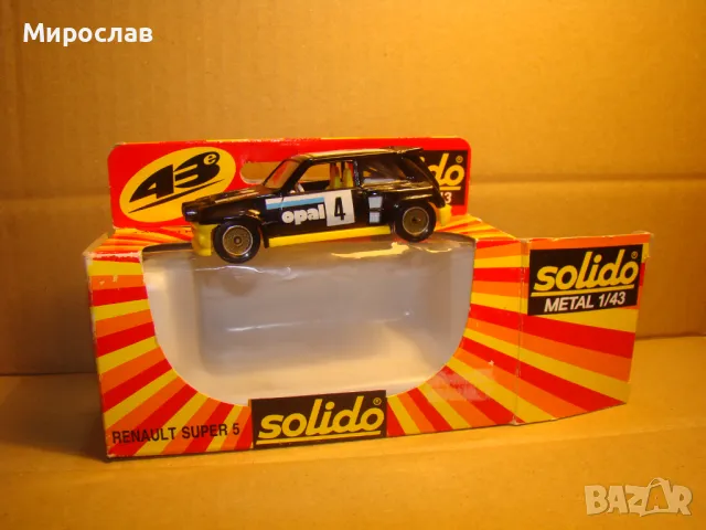 1:43 SOLIDO RENAULT 5 МОДЕЛ КОЛИЧКА ИГРАЧКА