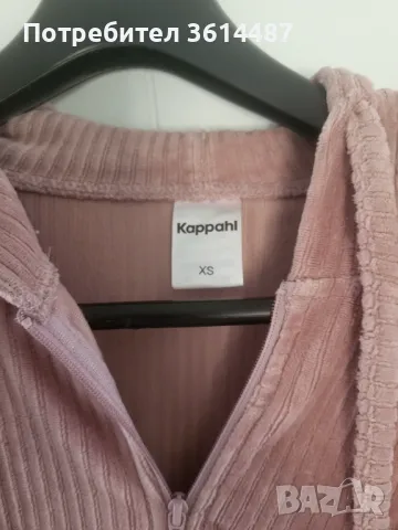 Рокля от кадифе с качулка, снимка 4 - Рокли - 48780962