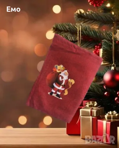 Празничен Коледен чувал за подаръци - малки или големи, снимка 2 - Декорация за дома - 47959286