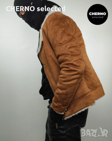 Мъжко шерпа яке тип байкър SAINT MORTA Renegade Faux Suede Sherpa Biker – размер L – Отлично състоян, снимка 9 - Якета - 53623447