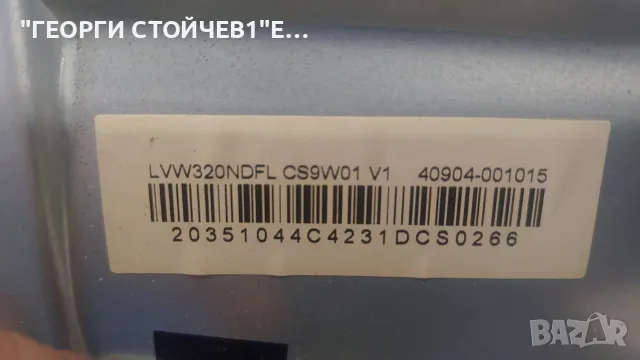 32S6200  СЧУПЕН ДИСПЛЕЙ 40-MT21X3-MPB2HG  11602-500300    MT21X3  MT9221 LVW320NDFL  CS9W01 V1, снимка 4 - Части и Платки - 56140543