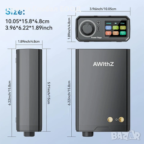 ХИТ: Машина за Точково Заваряване Spot Welder AWithZ UK3 – 10000mAh / 99 Степени, снимка 6 - Други инструменти - 53835891