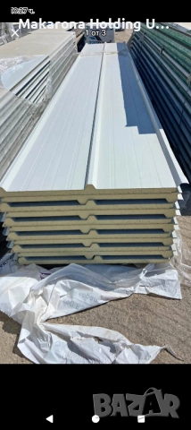 Сандвич панели за стена и покрив 3 ребра и 5 ребра бели и цветни, снимка 6 - Строителни материали - 51997361