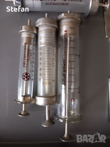 Стари стъклени спринцовки - Made in Germany, снимка 4 - Антикварни и старинни предмети - 41288968