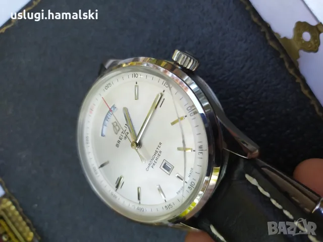 Механичен ръчен часовник Breitling автомат, снимка 5 - Мъжки - 55774087