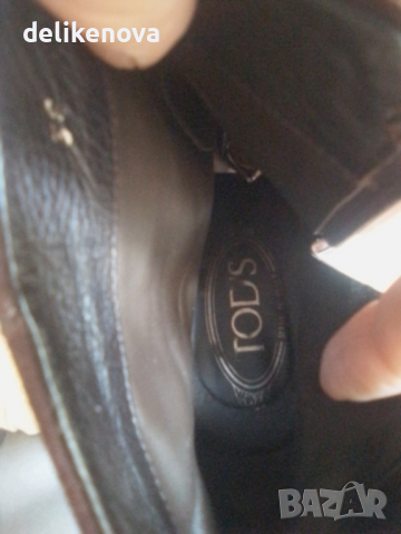 TOD'S Original. Size 38 Страхотни боти. 100% Велур, снимка 10 - Дамски боти - 36193747