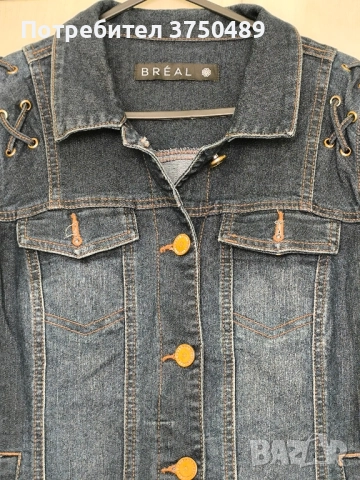 Дамско дънкено яке, снимка 2 - Якета - 52501784