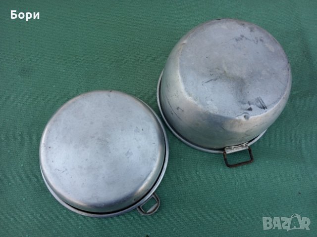 Стара алуминиев купа/канче БДС, снимка 5 - Аксесоари за кухня - 35760055
