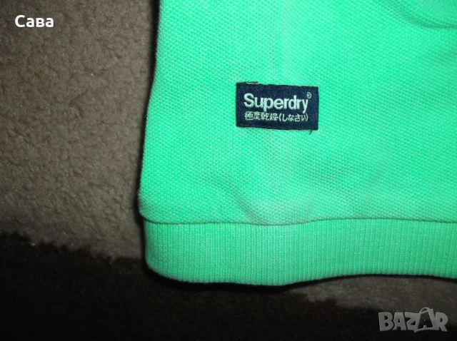 Тениски SUPERDRY  мъжки,Л  /сиви,електриково/, снимка 12 - Тениски - 46233050