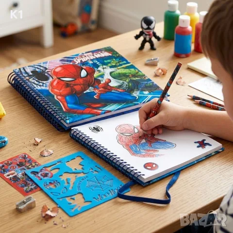 Творчески Комплект за оцветяване Спайдърмен, Spiderman рисуване, снимка 2 - Рисуване и оцветяване - 55875771