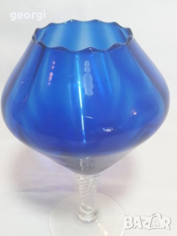 Чаша, ваза от цветно стъкло , снимка 2 - Декорация за дома - 33897977