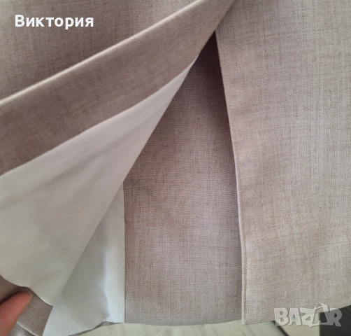 Дамско сиво двуредно сако H&M с права кройка , снимка 8 - Сака - 51997344