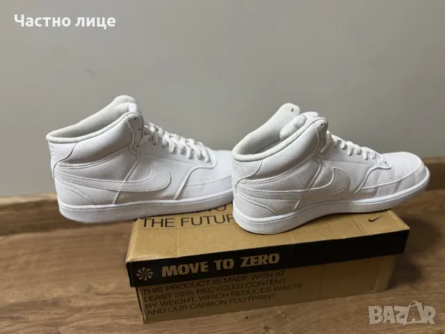 Чисто нови Nike Court Vision Mid номер 46, снимка 5 - Маратонки - 48555468