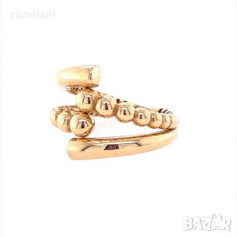 Златен дамски пръстен 4,29гр. размер:59 14кр. проба:585 модел:18275-1, снимка 2 - Пръстени - 41565005