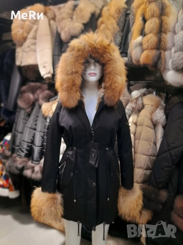 Парка с естествен косъм лисица , снимка 1