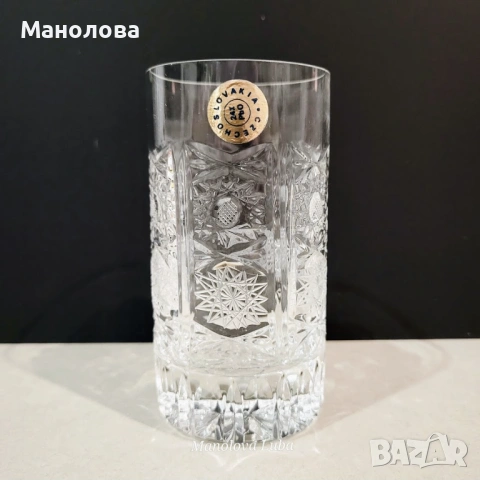 Шест чаши Bohemia Crystal., снимка 3 - Други ценни предмети - 53364568