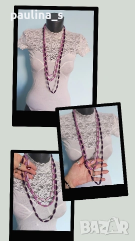 Шест различни броя / Колие тип гердан или чокър, ръчна изработка , снимка 2 - Колиета, медальони, синджири - 53041502