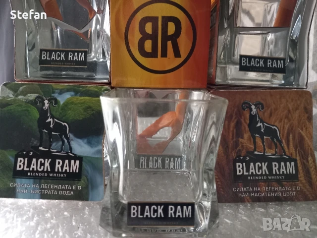 Нови чаши за уиски BLACK RAM, снимка 3 - Чаши - 41348934