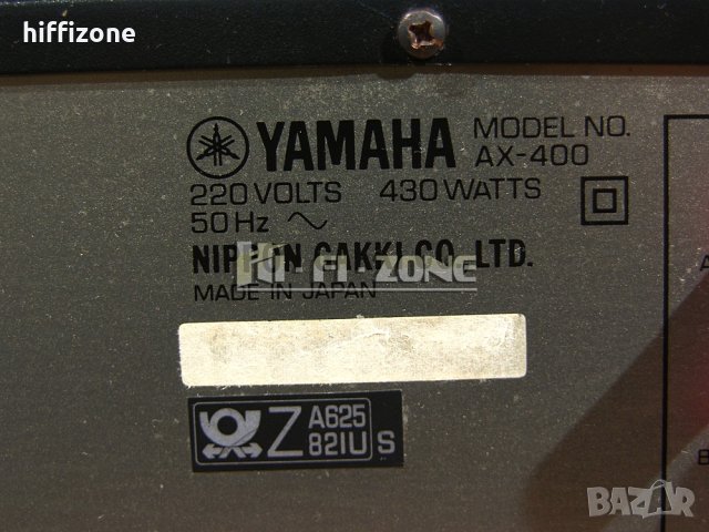 УСИЛВАТЕЛ   Yamaha ax-400 /1 , снимка 9 - Ресийвъри, усилватели, смесителни пултове - 40480546