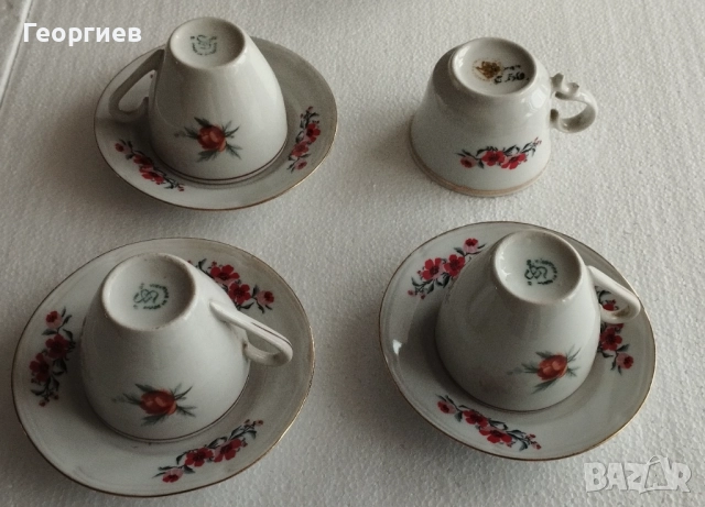 Сервиз сладко,купи,чинии цветно стъкло Сервиз кафе,порцеланови кани мляко., снимка 8 - Чинии - 49462026