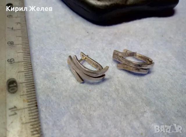 АРТИСТИЧЕН ФЕШЪН МОДЕЛ СРЕБЪРНИ ОБЕЦИ СРЕБРО 925 МАЙСТОРСКА РЪЧНА РАБОТА 48248, снимка 6 - Обеци - 49682876