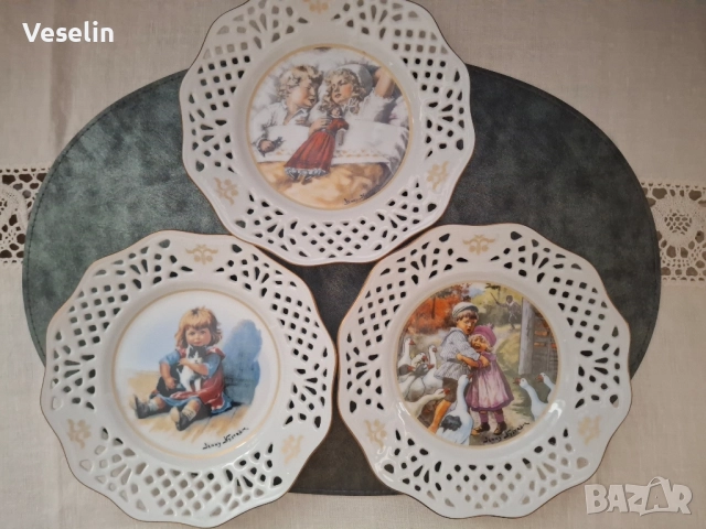 Комплект колекционерски чинии за стена 