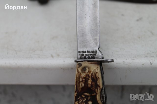 Немски ловен нож, снимка 5 - Антикварни и старинни предмети - 39189848